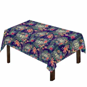 Tropical Buddha Print Tablecloth Kitchen Home Decor