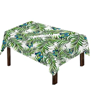 Tropical Butterfly Pattern Print Tablecloth Kitchen Home Decor