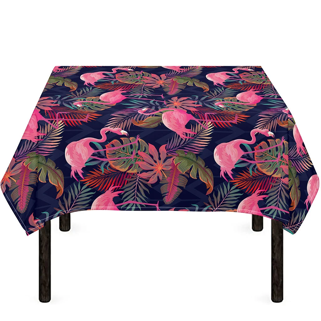 Tropical Flamingo Aloha Pattern Print Tablecloth Kitchen Home Decor Tropical Flamingo Aloha Pattern Print Tablecloth Kitchen Home Decor