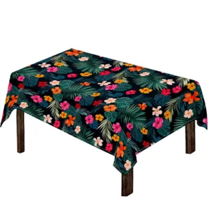 Tropical Flowers Hawaii Pattern Print Tablecloth Kitchen Home Decor