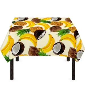 Tropical Fruits Pattern Print Tablecloth Kitchen Home Decor