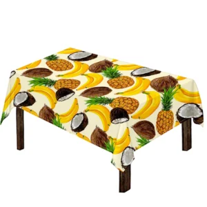 Tropical Fruits Pattern Print Tablecloth Kitchen Home Decor