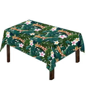 Tropical Giraffe Pattern Print Tablecloth Kitchen Home Decor