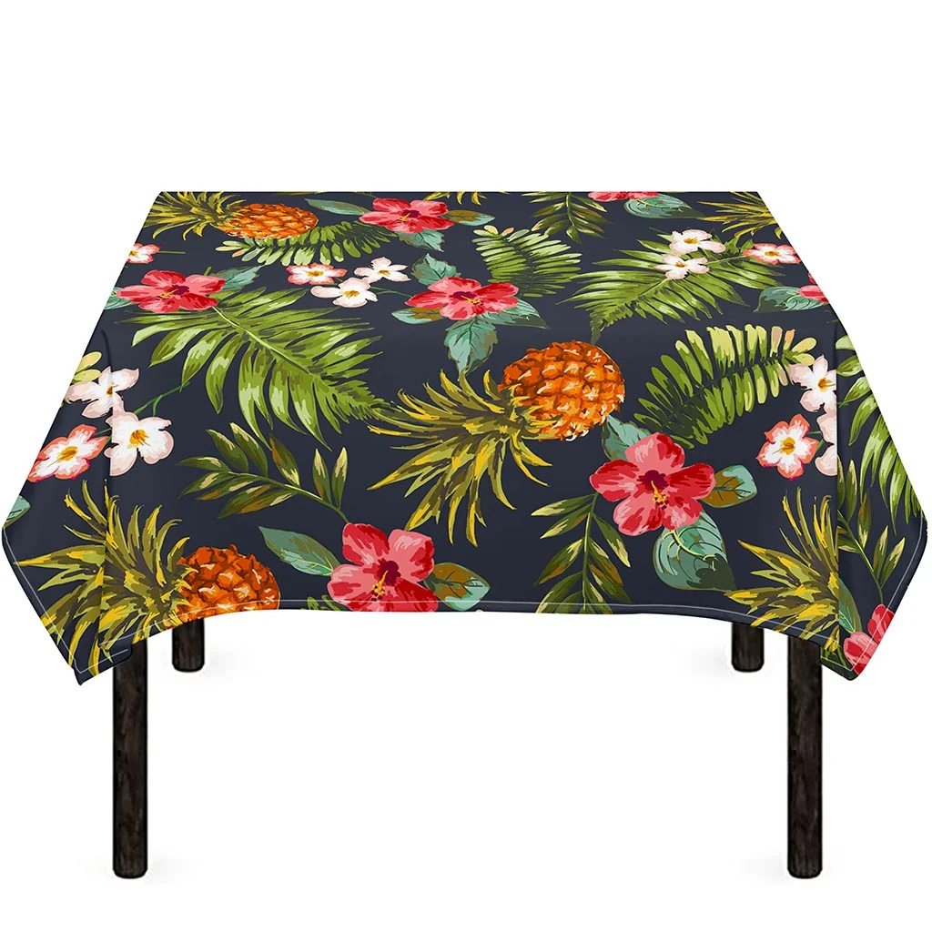 Tropical Hawaii Pineapple Pattern Print Tablecloth Kitchen Home Decor Tropical Hawaii Pineapple Pattern Print Tablecloth Kitchen Home Decor