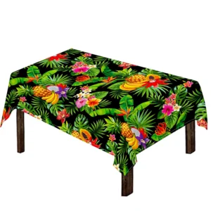 Tropical Hawaiian Fruits Pattern Print Tablecloth Kitchen Home Decor