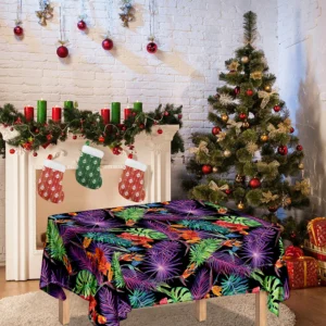 Tropical Hawaiian Jungle Print Tablecloth Kitchen Home Decor