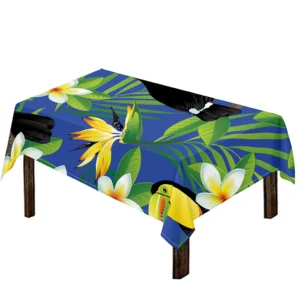Tropical Keel-Billed Toucan Print Tablecloth Kitchen Home Decor