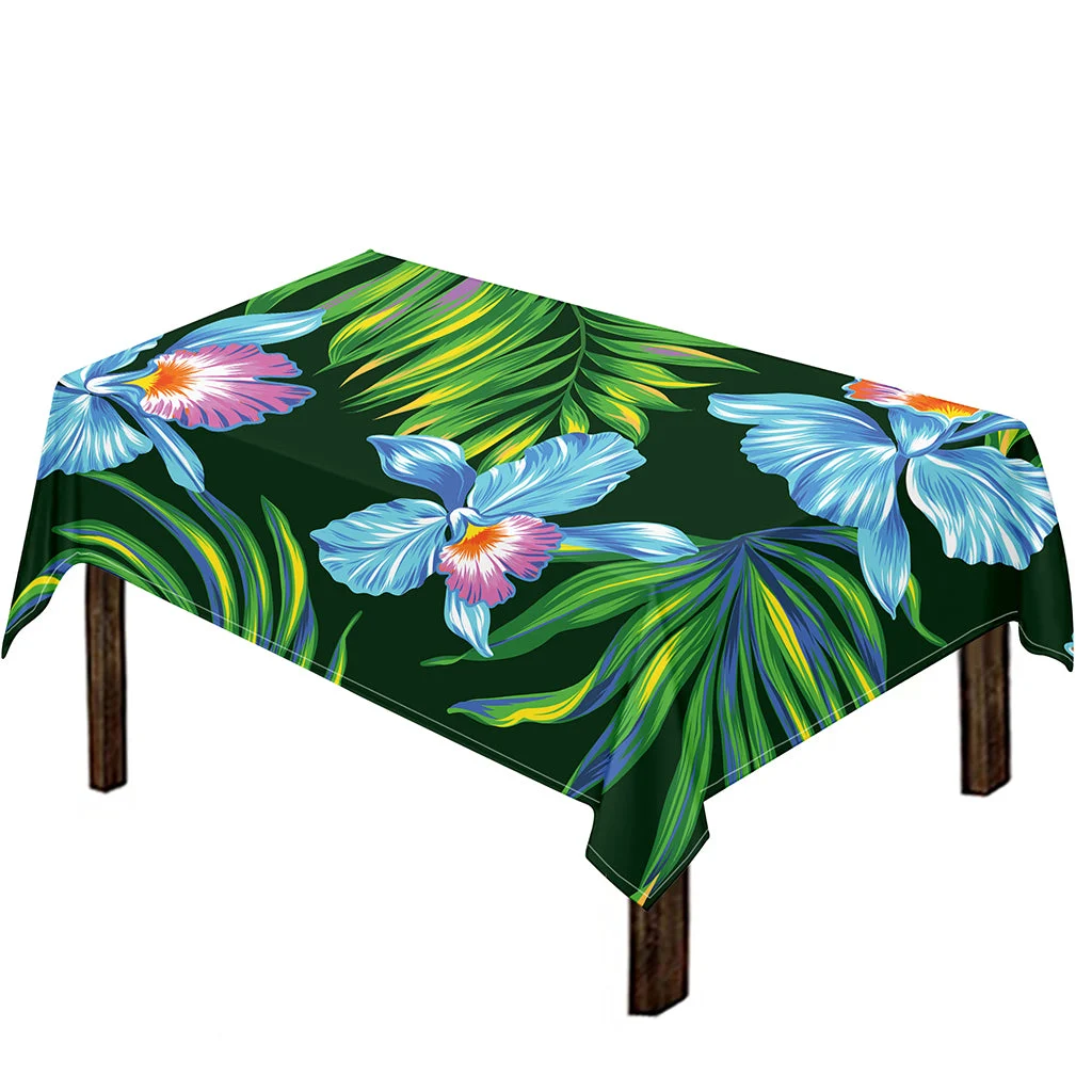 Tropical Orchid Flower Pattern Print Tablecloth Kitchen Home Decor Tropical Orchid Flower Pattern Print Tablecloth Kitchen Home Decor