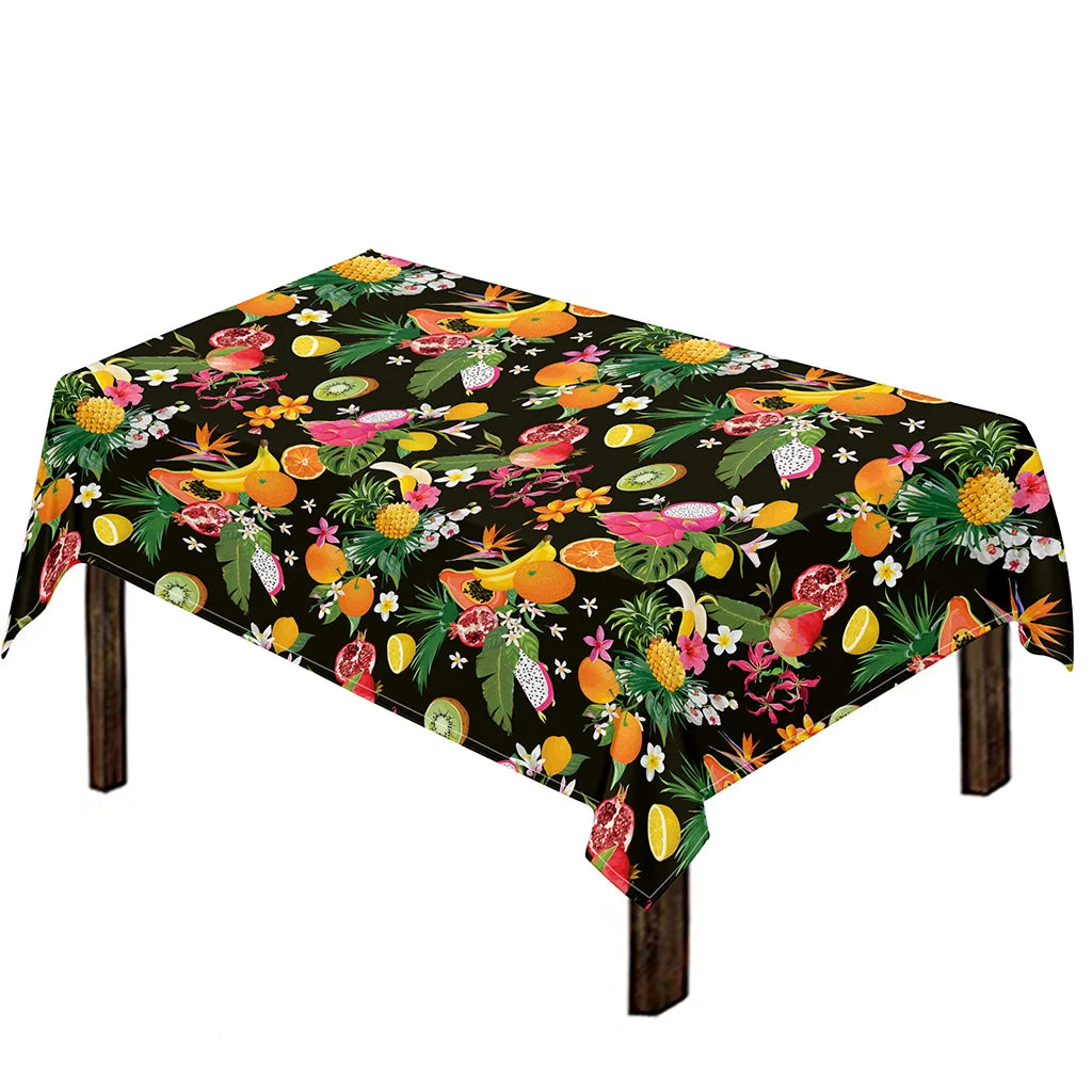 Tropical Paradise Fruits Pattern Print Tablecloth Kitchen Home Decor Tropical Paradise Fruits Pattern Print Tablecloth Kitchen Home Decor