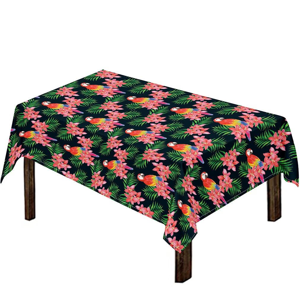 Tropical Parrot Pattern Print Tablecloth Kitchen Home Decor Tropical Parrot Pattern Print Tablecloth Kitchen Home Decor
