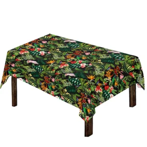 Tropical Patchwork Pattern Print Tablecloth Kitchen Home Decor