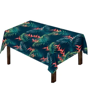 Tropical Plants Hawaii Pattern Print Tablecloth Kitchen Home Decor