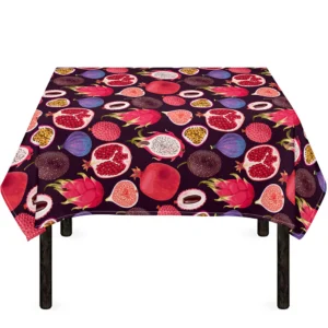 Tropical Summer Fruits Pattern Print Tablecloth Kitchen Home Decor