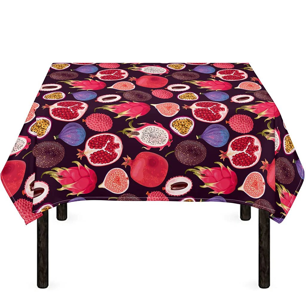Tropical Summer Fruits Pattern Print Tablecloth Kitchen Home Decor Tropical Summer Fruits Pattern Print Tablecloth Kitchen Home Decor