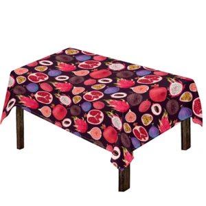Tropical Summer Fruits Pattern Print Tablecloth Kitchen Home Decor