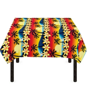 Tropical Sunset Pattern Print Tablecloth Kitchen Home Decor