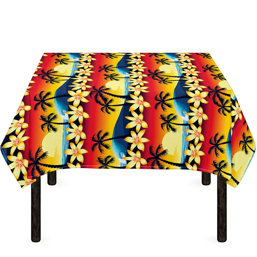 Tropical Sunset Pattern Print Tablecloth Kitchen Home Decor Tropical Sunset Pattern Print Tablecloth Kitchen Home Decor
