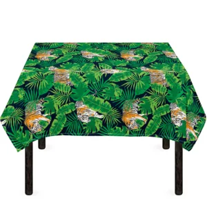 Tropical Tiger Pattern Print Tablecloth Kitchen Home Decor