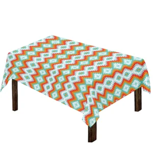 Turquoise Native American Pattern Print Tablecloth Kitchen Home Decor