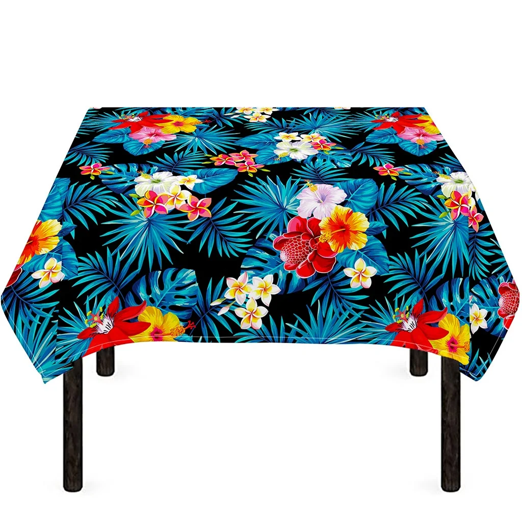 Turquoise Tropical Hawaii Pattern Print Tablecloth Kitchen Home Decor Turquoise Tropical Hawaii Pattern Print Tablecloth Kitchen Home Decor