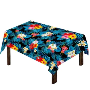 Turquoise Tropical Hawaii Pattern Print Tablecloth Kitchen Home Decor
