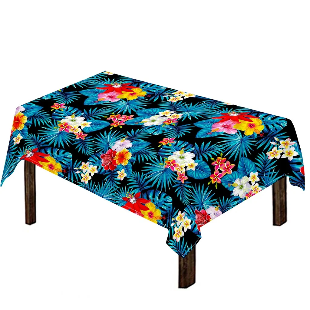 Turquoise Tropical Hawaii Pattern Print Tablecloth Kitchen Home Decor Turquoise Tropical Hawaii Pattern Print Tablecloth Kitchen Home Decor