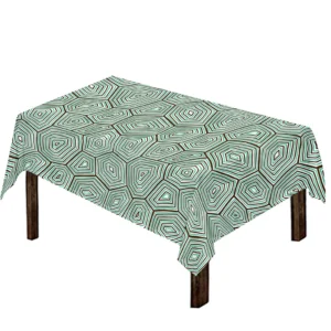 Turtle Shell Pattern Print Tablecloth Kitchen Home Decor
