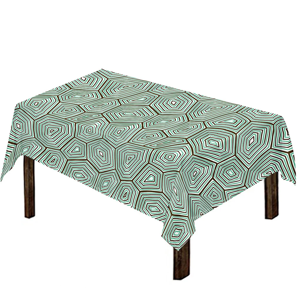 Turtle Shell Pattern Print Tablecloth Kitchen Home Decor Turtle Shell Pattern Print Tablecloth Kitchen Home Decor