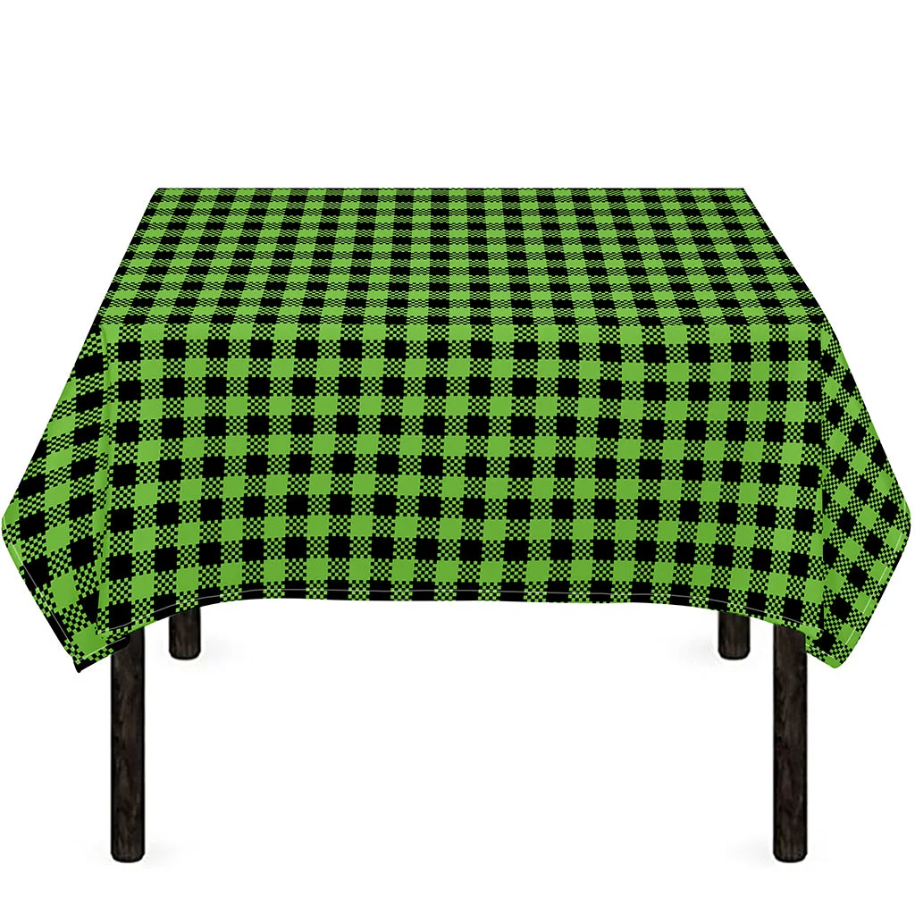 UFO Green Buffalo Plaid Print Tablecloth Kitchen Home Decor UFO Green Buffalo Plaid Print Tablecloth Kitchen Home Decor