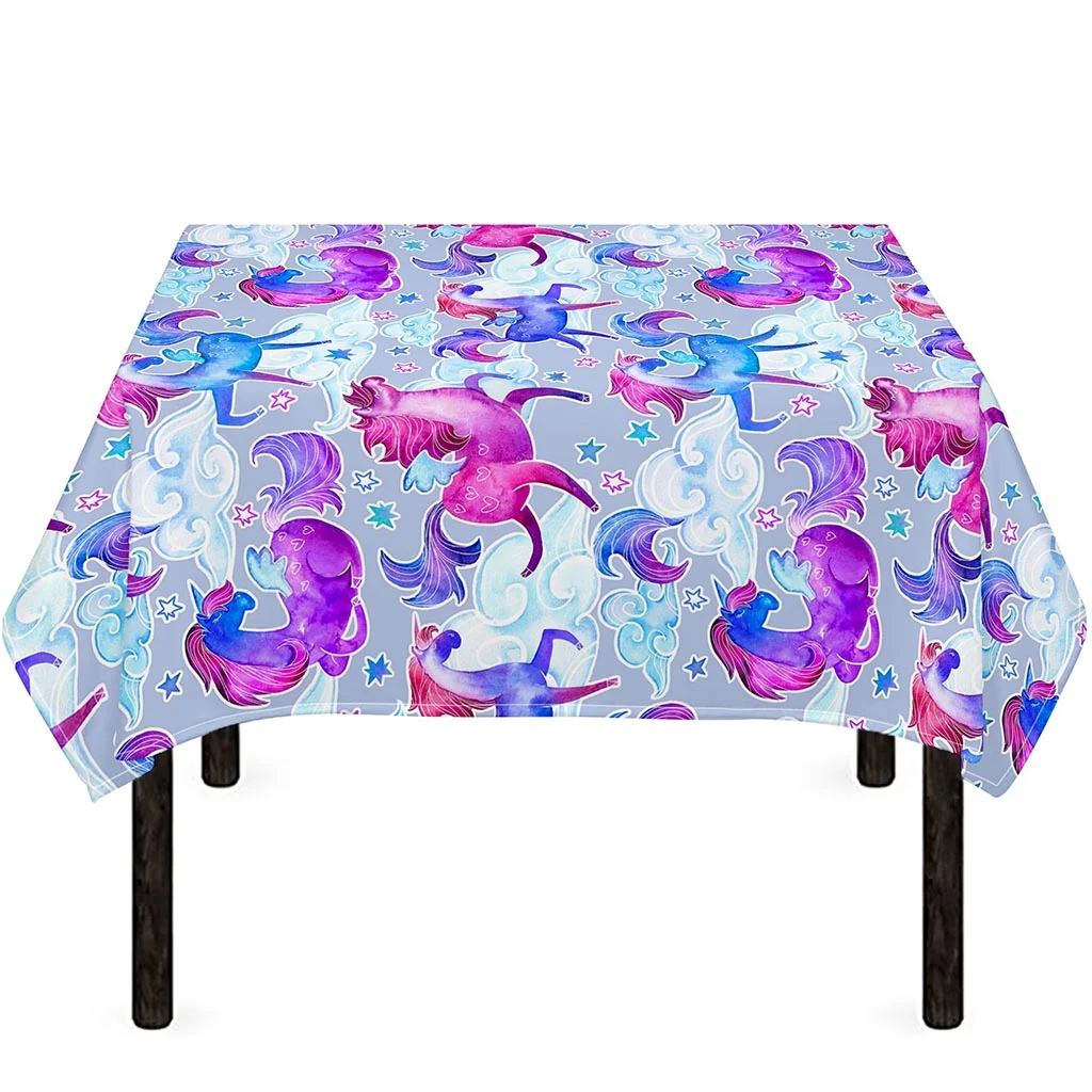 Unicorn Paradise Pattern Print Tablecloth Kitchen Home Decor Unicorn Paradise Pattern Print Tablecloth Kitchen Home Decor