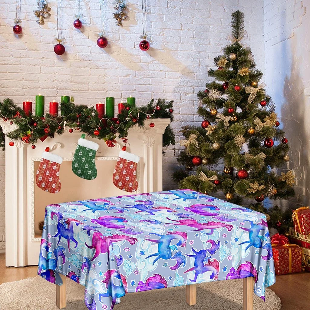 Unicorn Paradise Pattern Print Tablecloth Kitchen Home Decor Unicorn Paradise Pattern Print Tablecloth Kitchen Home Decor