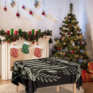 United We Stand American Flag Print Tablecloth Kitchen Home Decor