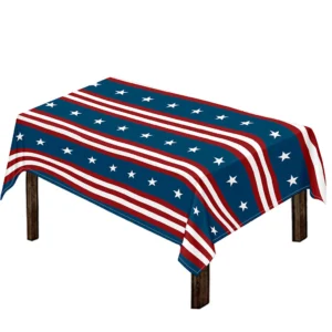 USA Independence Day Pattern Print Tablecloth Kitchen Home Decor