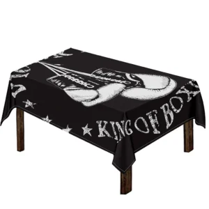 Victory King Of Boxing Print Tablecloth Kitchen Home Decor