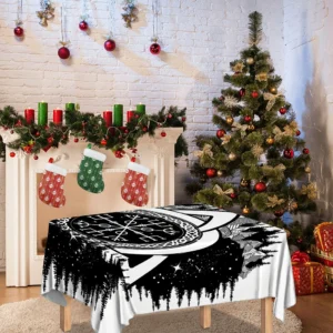 Viking Celtic Trinity Knot Print Tablecloth Kitchen Home Decor