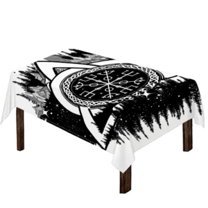 Viking Celtic Trinity Knot Print Tablecloth Kitchen Home Decor