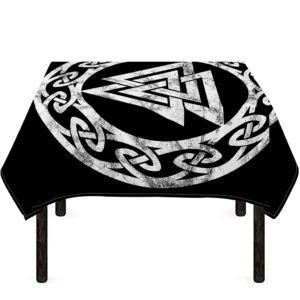 Viking Valhalla Symbol Print Tablecloth Kitchen Home Decor