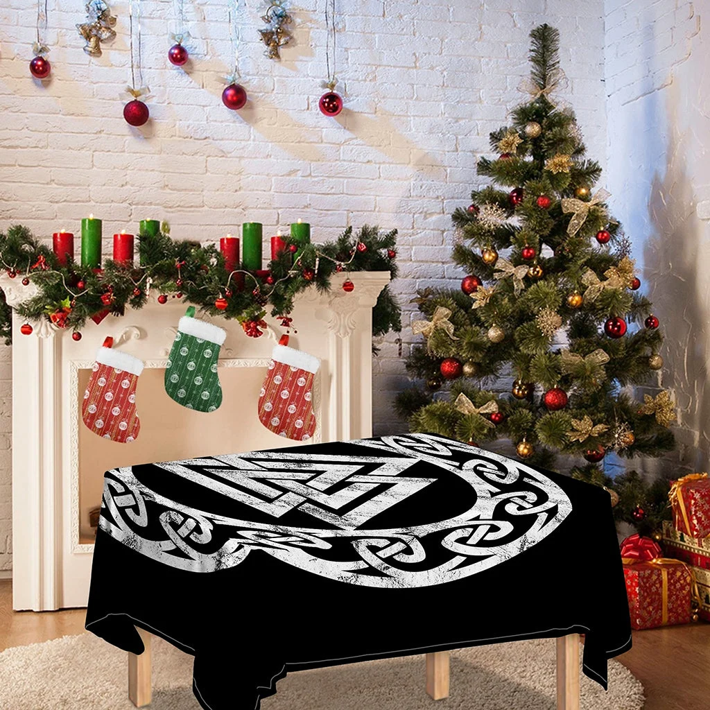 Viking Valhalla Symbol Print Tablecloth Kitchen Home Decor Viking Valhalla Symbol Print Tablecloth Kitchen Home Decor