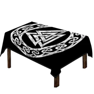 Viking Valhalla Symbol Print Tablecloth Kitchen Home Decor