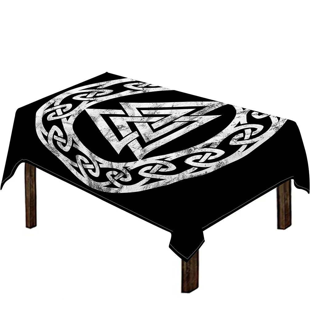 Viking Valhalla Symbol Print Tablecloth Kitchen Home Decor Viking Valhalla Symbol Print Tablecloth Kitchen Home Decor