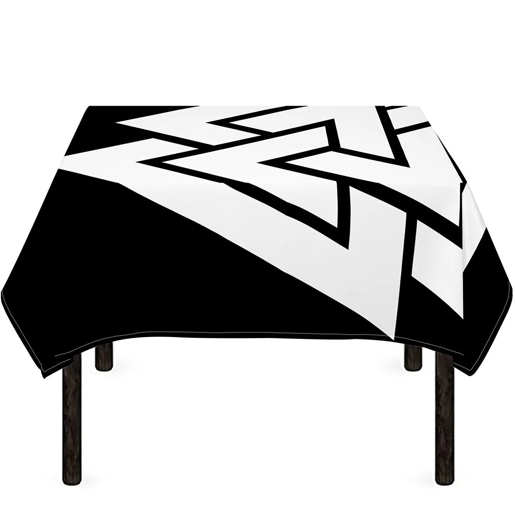 Viking Valknut Symbol Print Tablecloth Kitchen Home Decor Viking Valknut Symbol Print Tablecloth Kitchen Home Decor