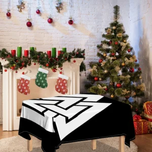 Viking Valknut Symbol Print Tablecloth Kitchen Home Decor