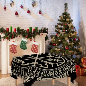 Viking Vegvisir Print Tablecloth Kitchen Home Decor