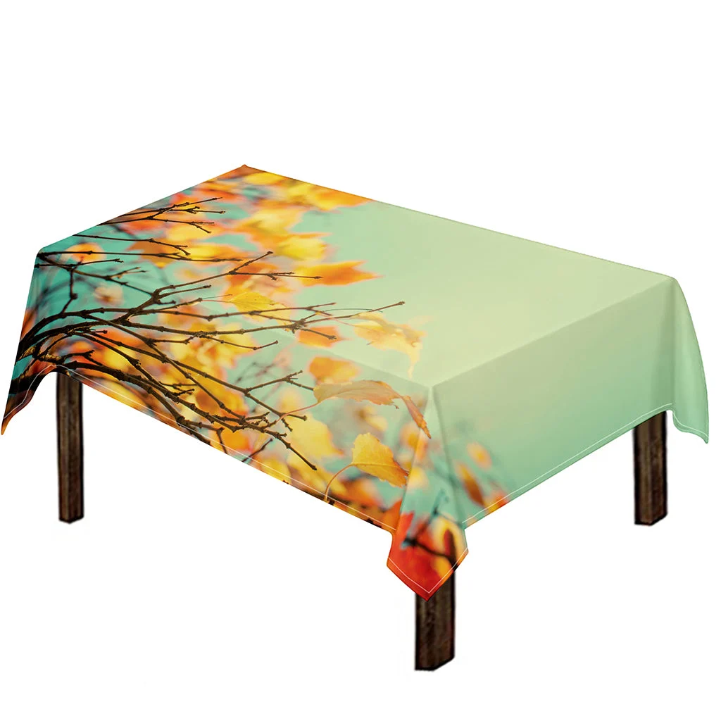 Vintage Autumn Print Tablecloth Kitchen Home Decor Vintage Autumn Print Tablecloth Kitchen Home Decor