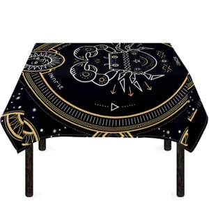 Vintage Cancer Zodiac Sign Print Tablecloth Kitchen Home Decor