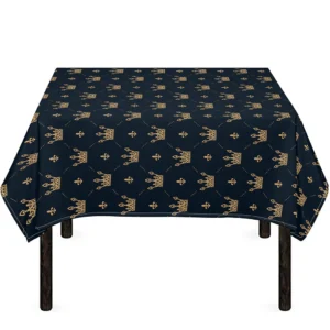 Vintage Crown Pattern Print Tablecloth Kitchen Home Decor