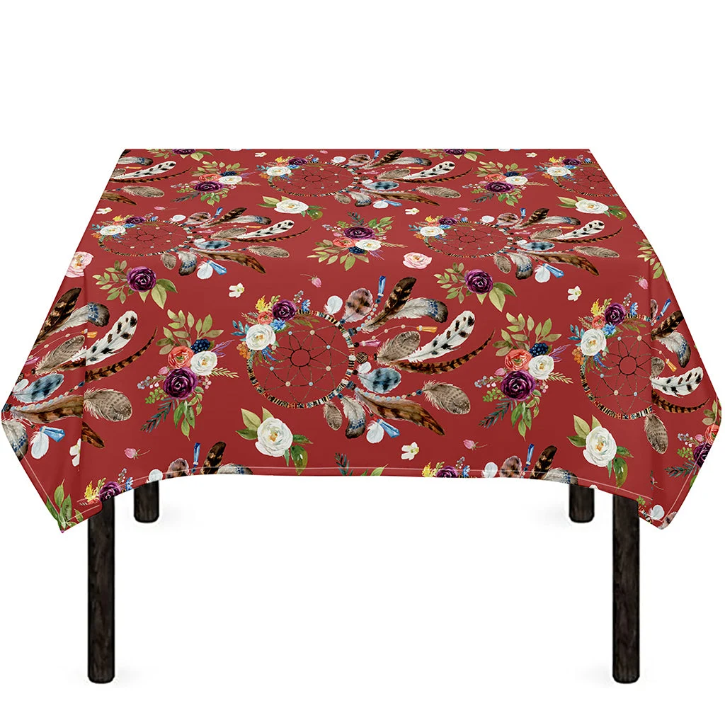 Vintage Dream Catcher Pattern Print Tablecloth Kitchen Home Decor Vintage Dream Catcher Pattern Print Tablecloth Kitchen Home Decor
