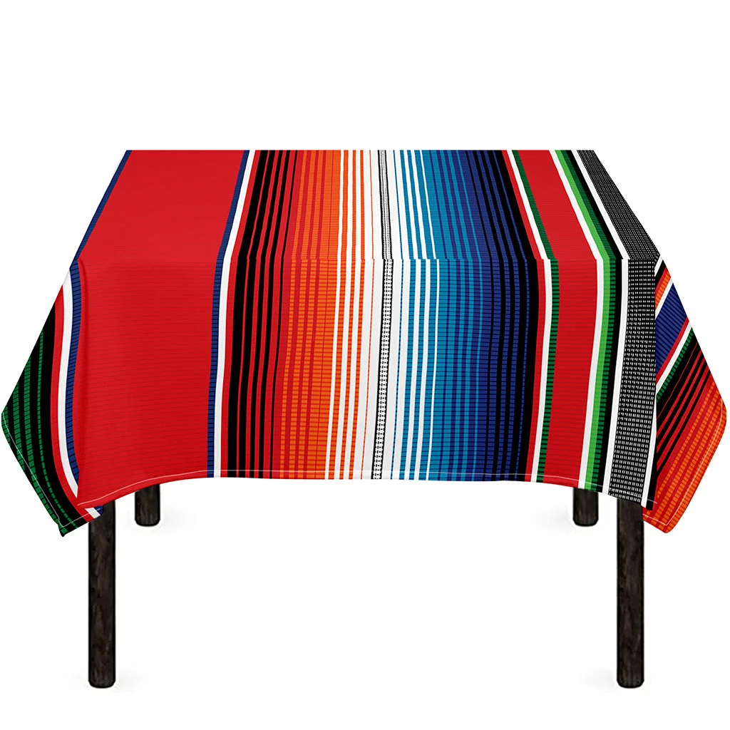 Vintage Mexican Serape Pattern Print Tablecloth Kitchen Home Decor Vintage Mexican Serape Pattern Print Tablecloth Kitchen Home Decor