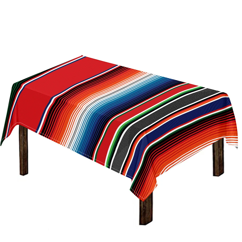 Vintage Mexican Serape Pattern Print Tablecloth Kitchen Home Decor Vintage Mexican Serape Pattern Print Tablecloth Kitchen Home Decor