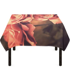Vintage Rose Print Tablecloth Kitchen Home Decor